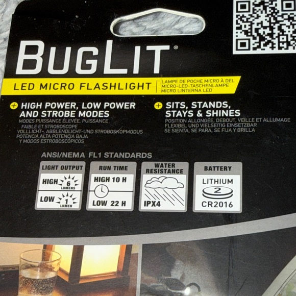 BugLit LED Micro Flashlight - Red - Picture 2 of 16